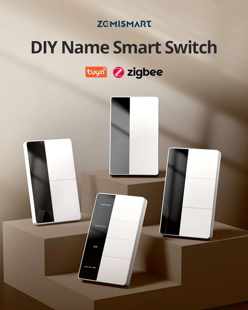 ZigBee Custom Display Name Smart Push Light Switch/AU SAA RCM/Apple Alexa Google
