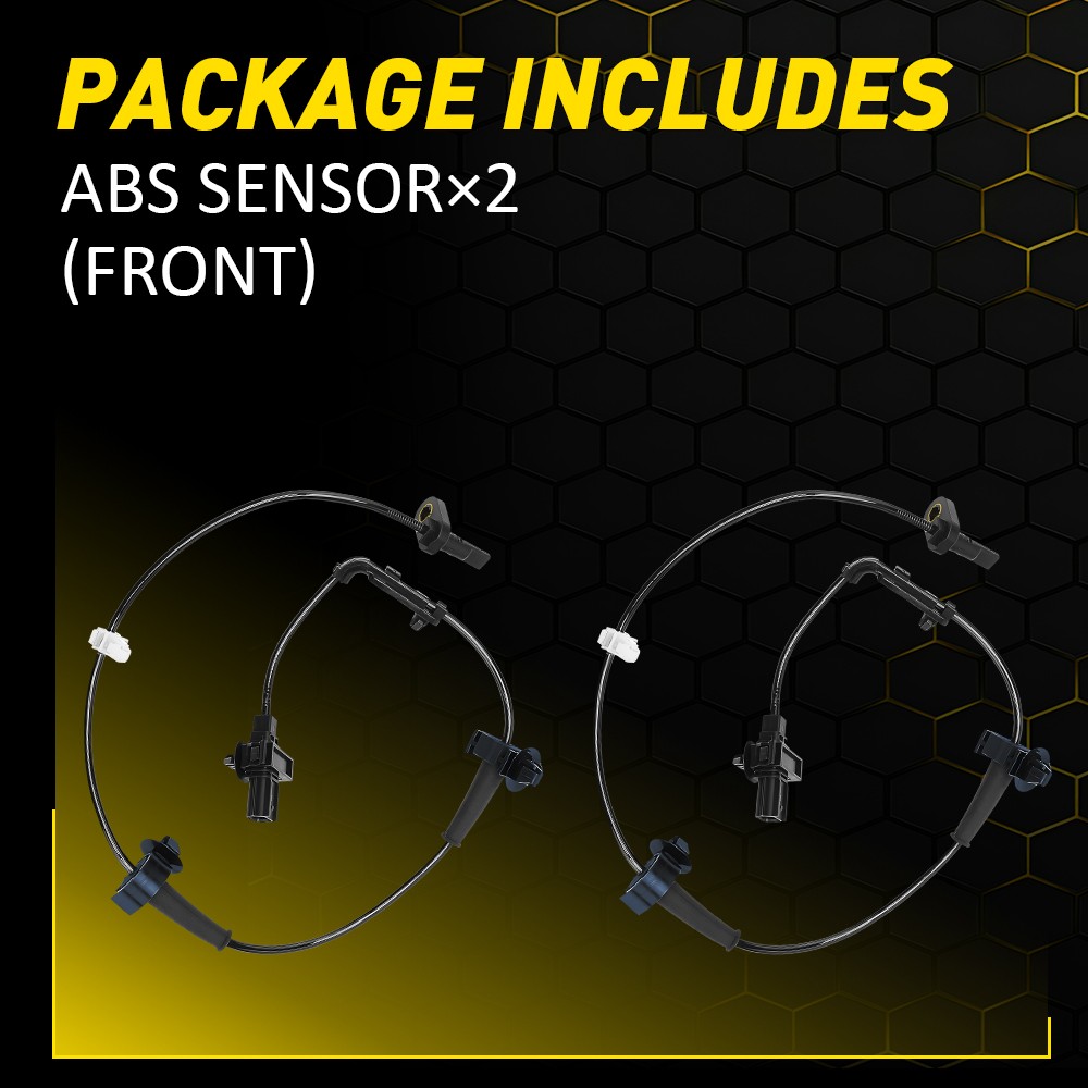 2Pcs Front Right + Left ABS Wheel Speed Sensor for 2012-2015 Honda Civic