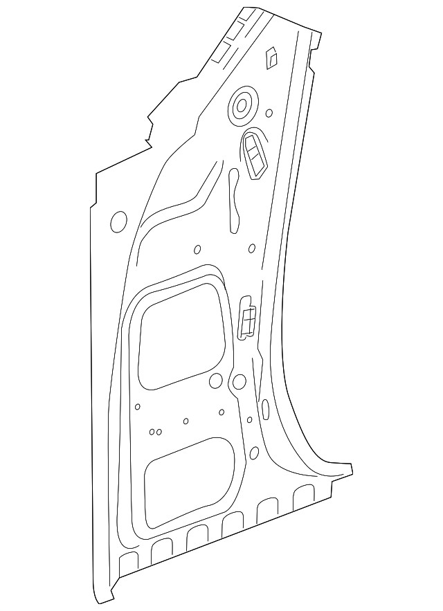 Genuine GM Passenger Side Body Hinge Pillar Inner Panel 22860860