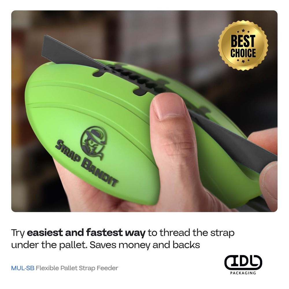 IDL Packaging 1/2 x 3281' Polypropylene (PP) Strapping Roll (300 lbs Break Stren