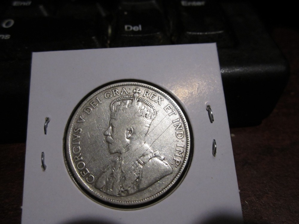 1919 - Canada - 50 cent coin - silver Canadian half dollar