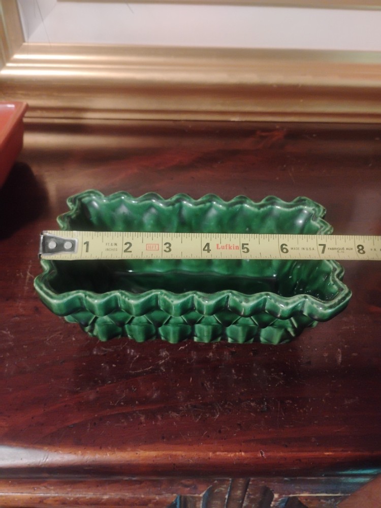 MCM UPCO USA 101 - 7" Green Rectangular Planter