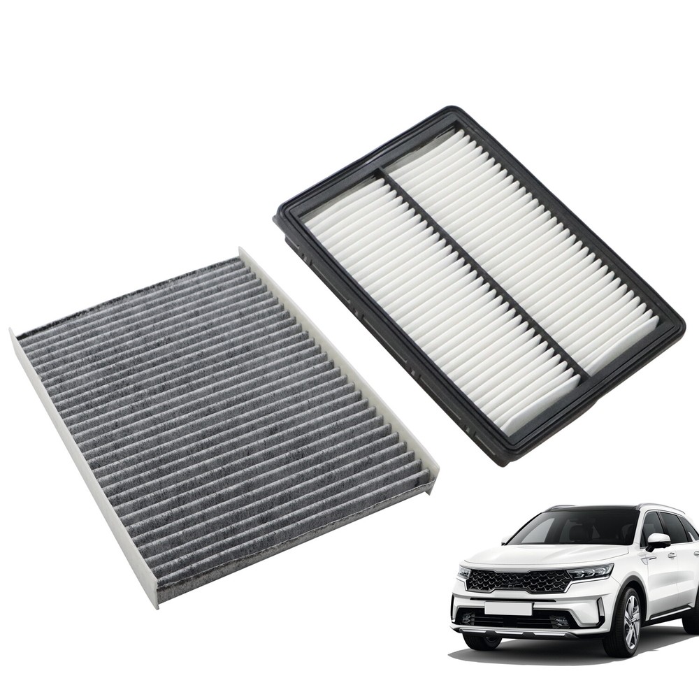Carbon Cabin & Engine Air Filter SET For 2016-2020 KIA Sorento