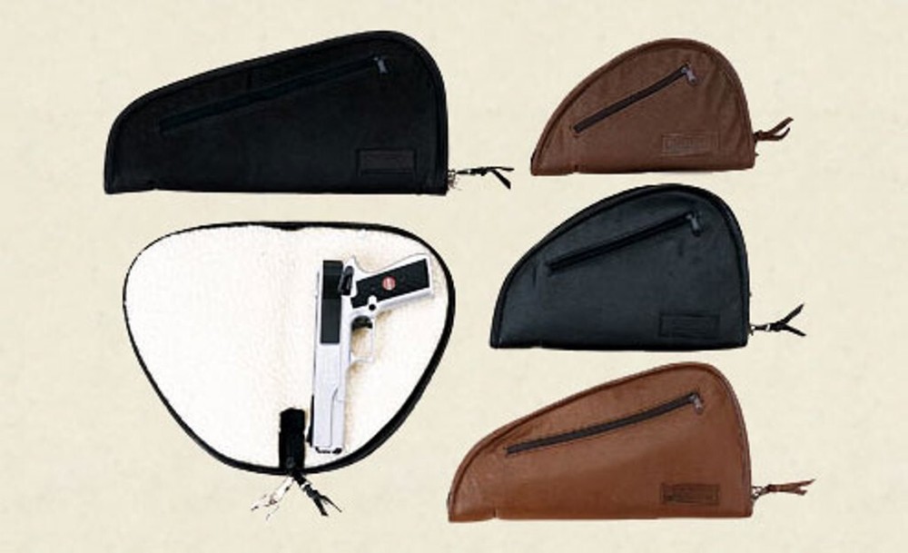 Locking Zippered Leather gun case