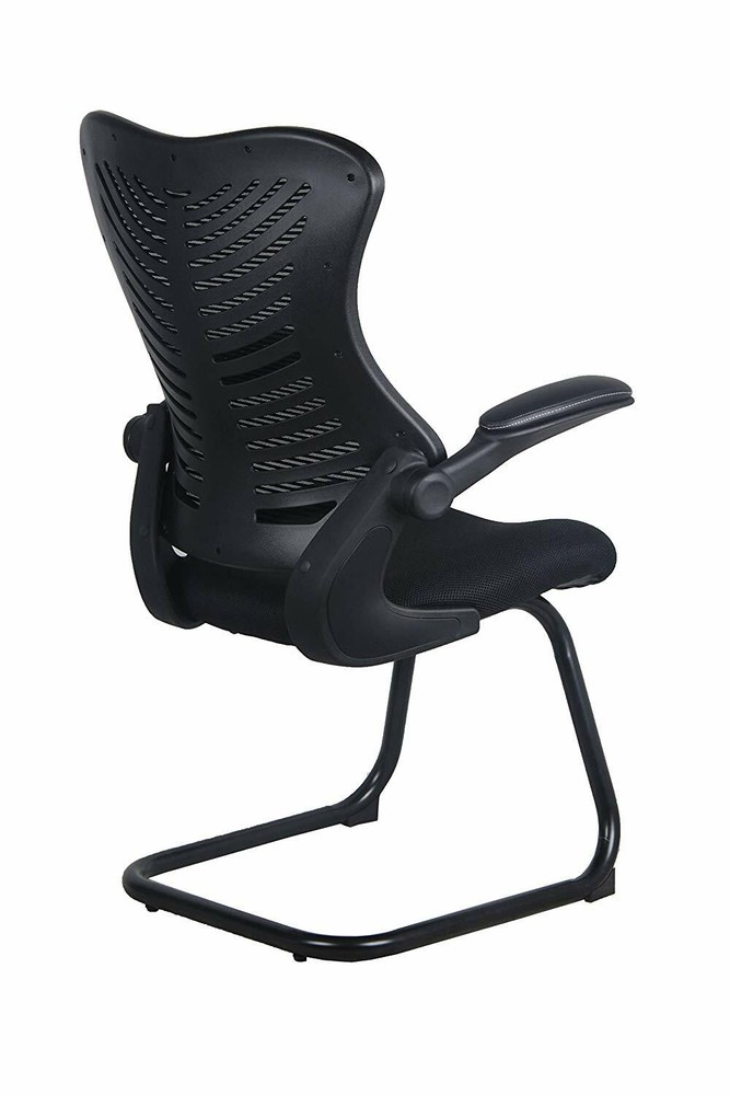 Office Factor Reception Guest Chairs with Flip Up Arms Comfortable Mesh, Ergon