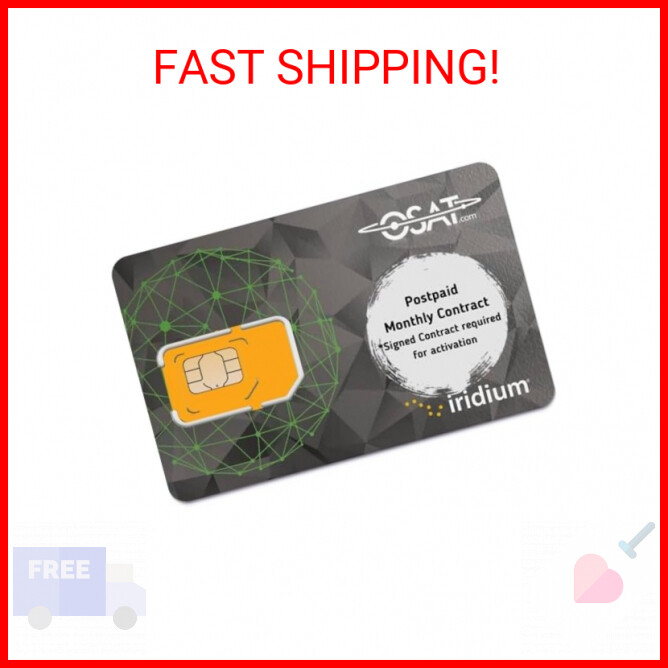 Iridium Satellite Phone Post-paid SIM Card