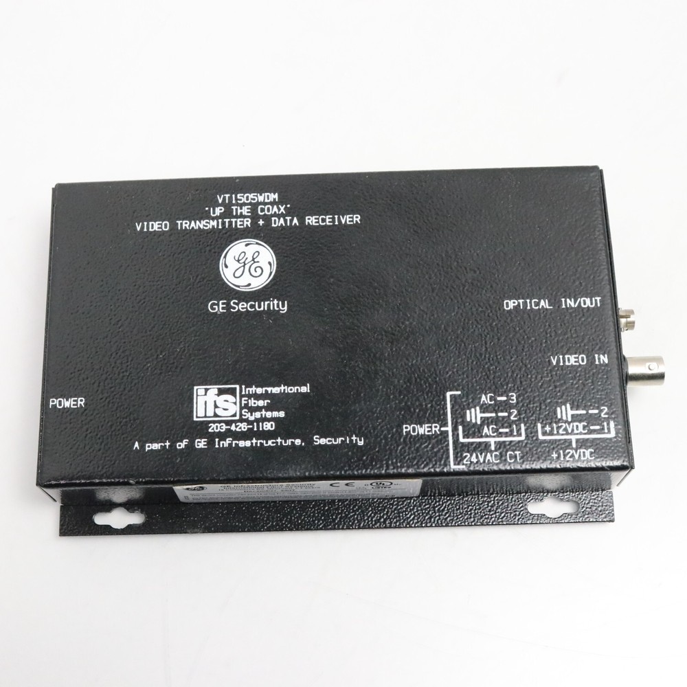 IFS GE Security VT1505WDM Video Transmitter + Data Receiver