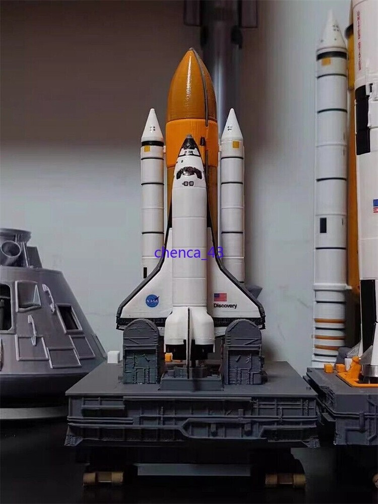 DIY 1/400 Space Shuttle Discovery Launcher Platform Painted Model Collection 1PC