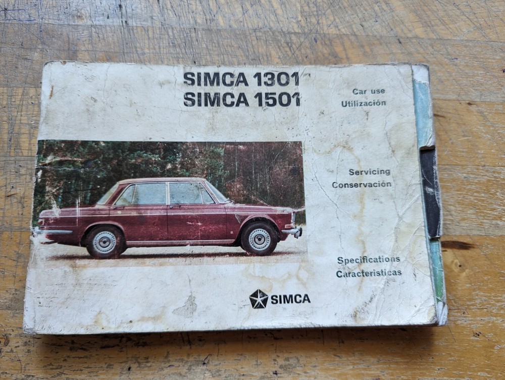 Simca 1301 & 1501 Handbook
