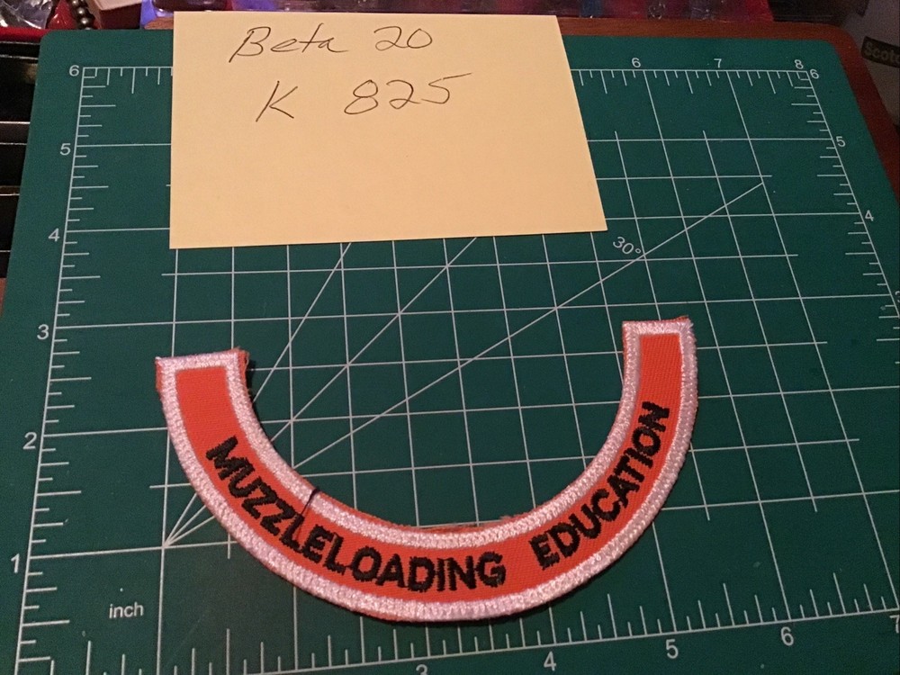 Muzzle loading Education Patch Applique Crest Iron On