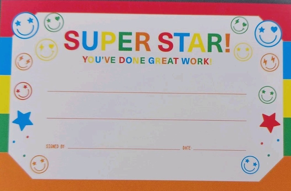 Gartner Studios Teacher Student Certificate 4 Styles 100 Award Certificates