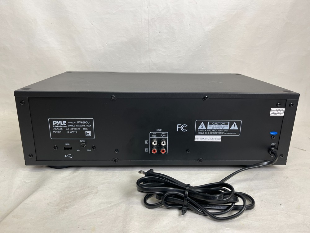 Pyle Double Cassette Deck PT-659DU