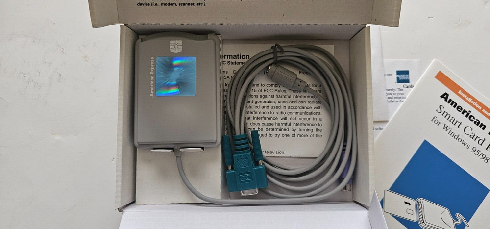 American Express Smart card Reader GCR415 complete - never used