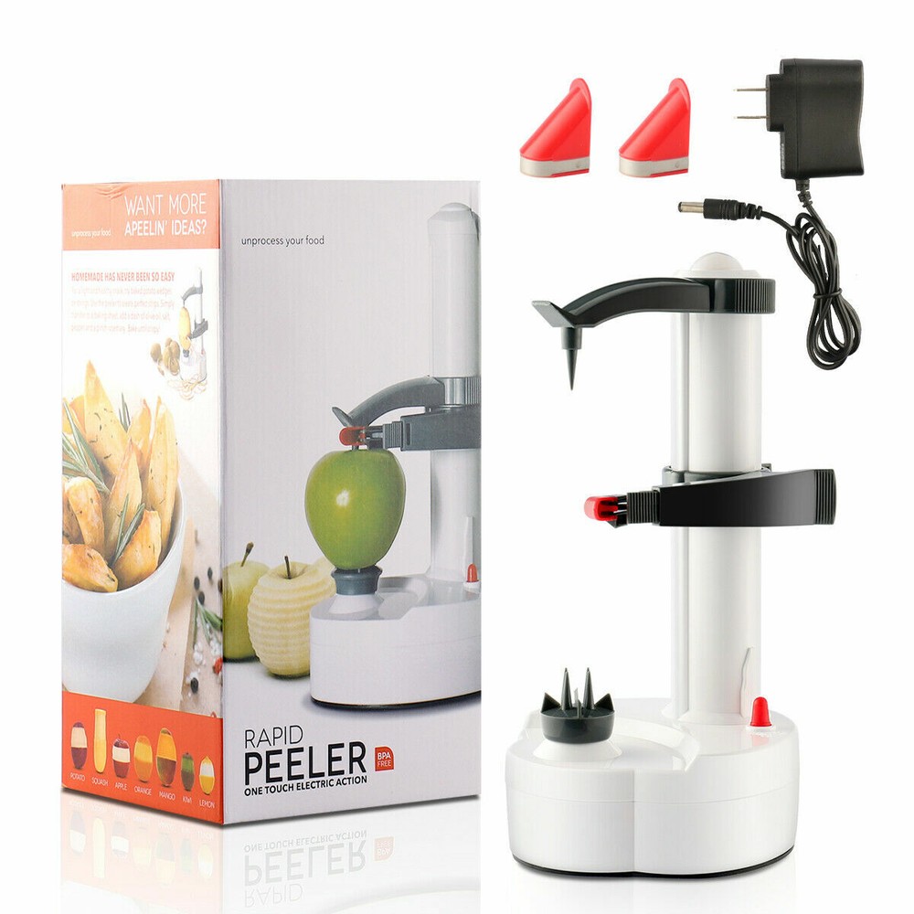 Automatic Peeling Machine For Fruit Apple Potato Peeler Corer Cutter Slicer US