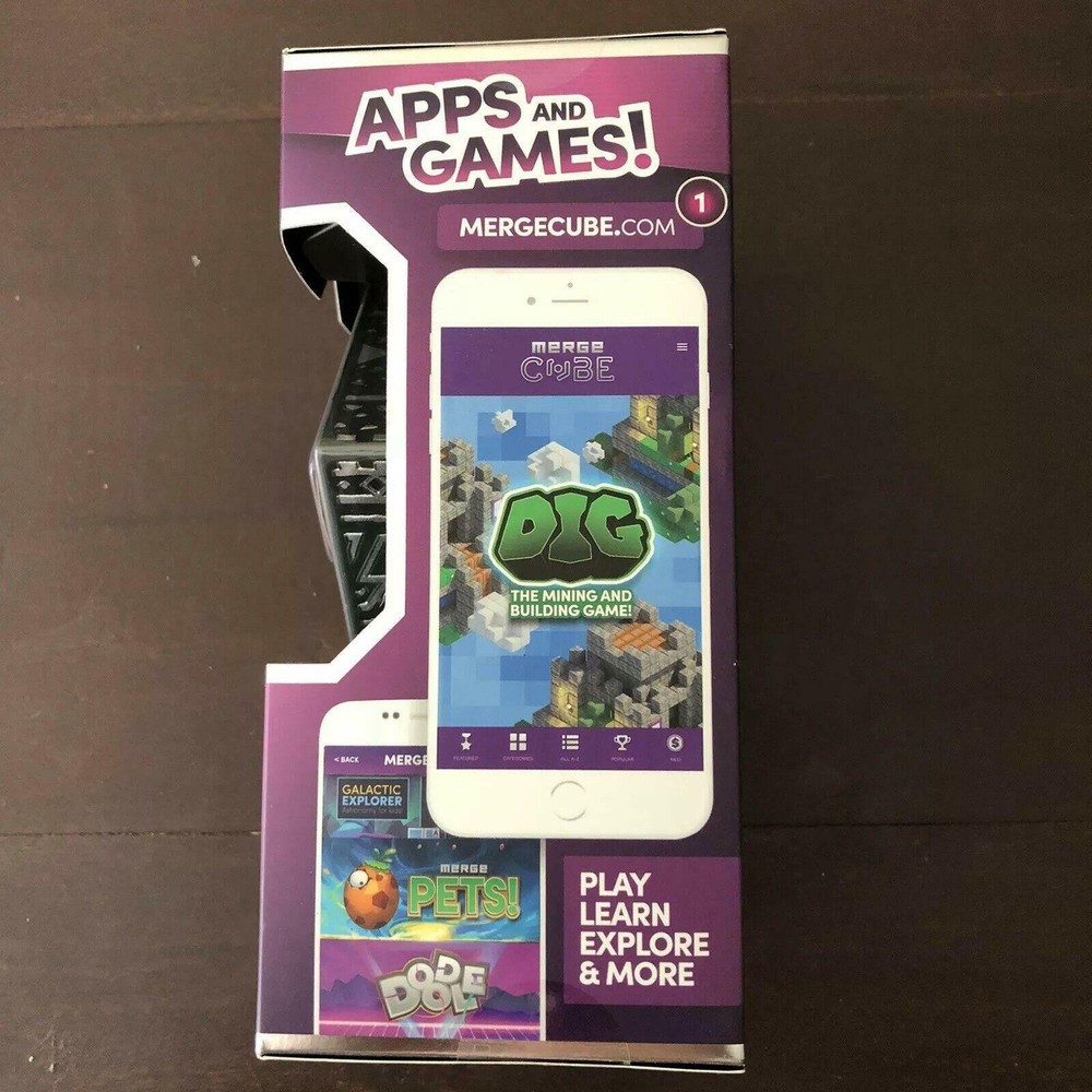 MERGE Cube Augmented Reality STEM Tool Use Your Phone AR/VR Holograms