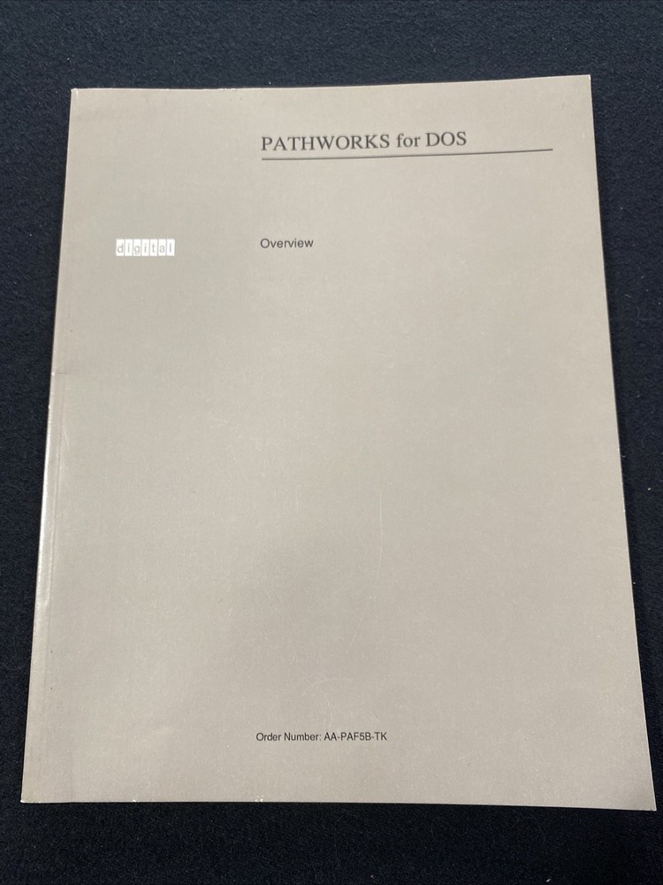 Digital Equipment Corp, Pathworks For DOS Overview 1991