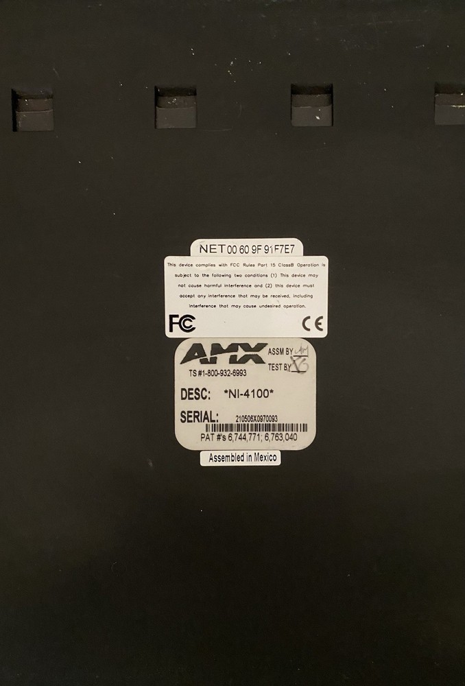 netlinx intergrated controller NL4100 AMX