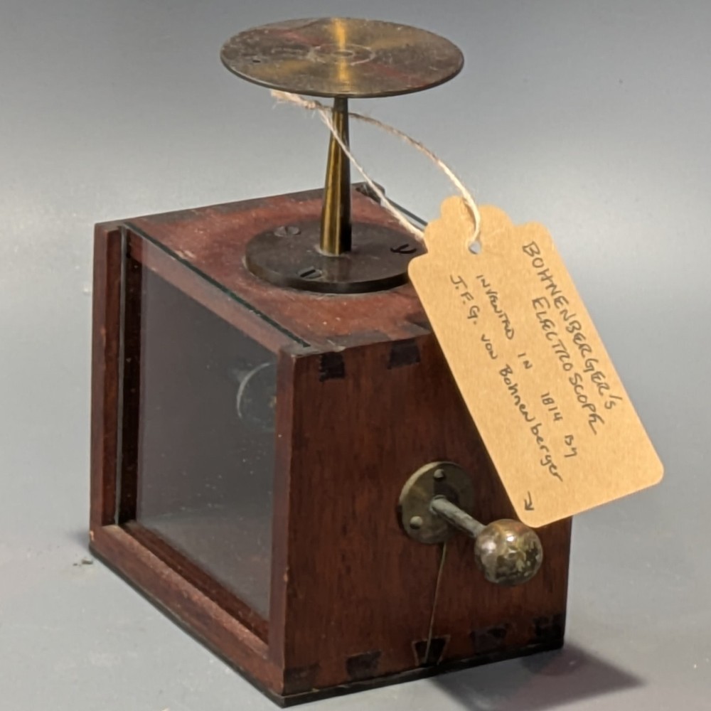 Antique BOHNENBERGER Electroscope 19 C. Science Instrument Physics Electrostatic