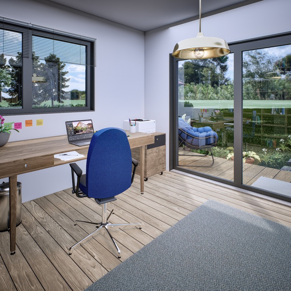 Small Cabin Plan, Tiny Office Plan, 12x12 Small Office Plan, Hard Copy