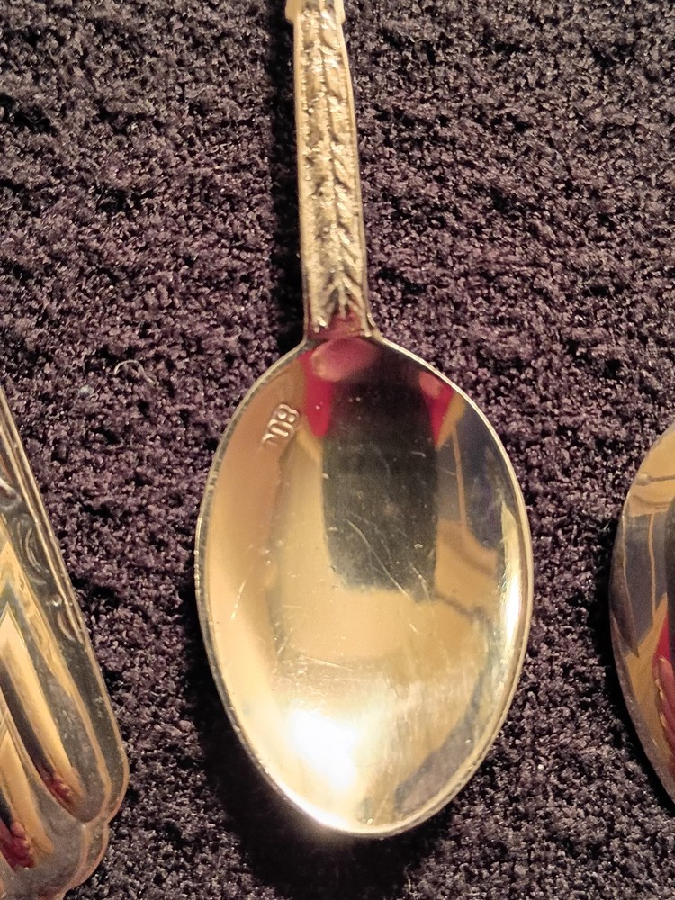 Sterling Silver Enameld Souvenir Spoon Collection 70g