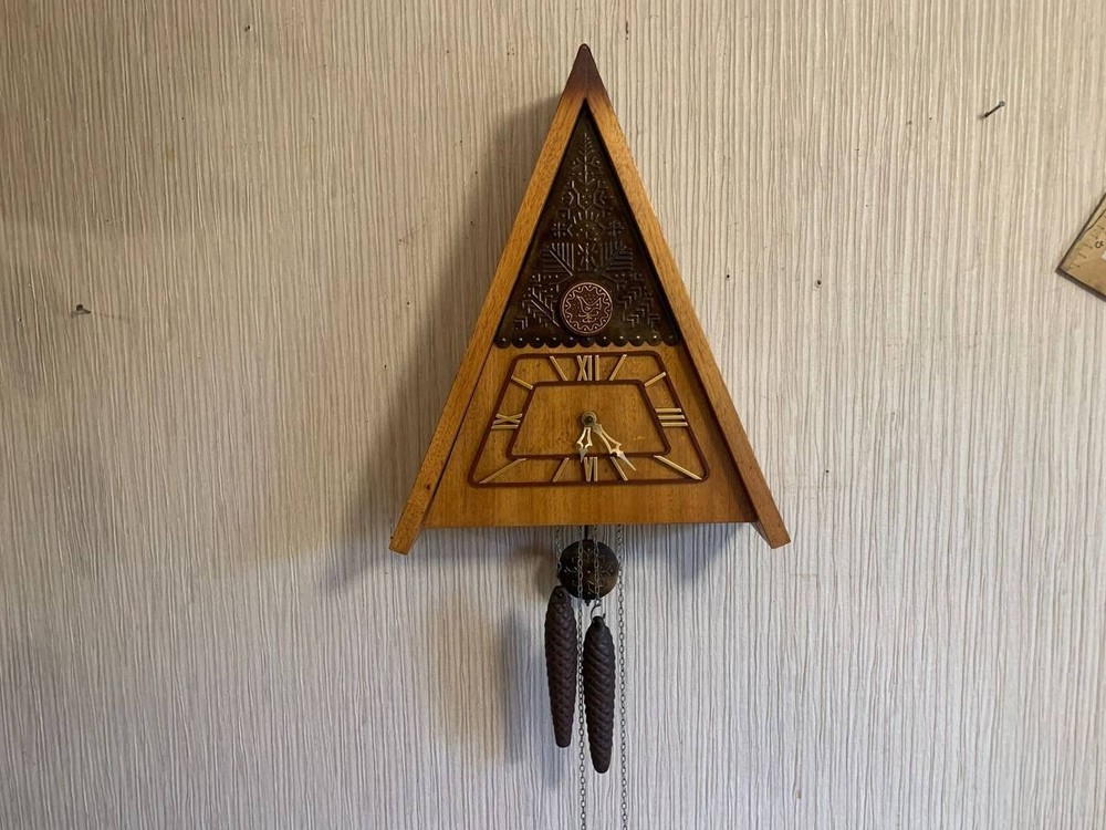 Soviet Vintage Cuckoo clock, USSR clock, Soviet working clock, Mechanical clock