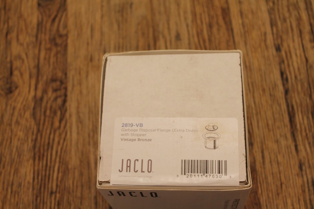 Jaclo Extra Deep Disposal Flange with Stopper Model:2819-VB Bronze