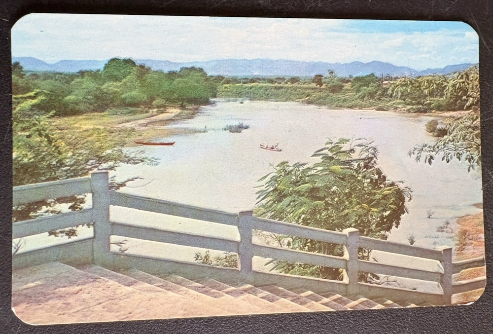 vtg postcard River Details C.D. Valles Mexico