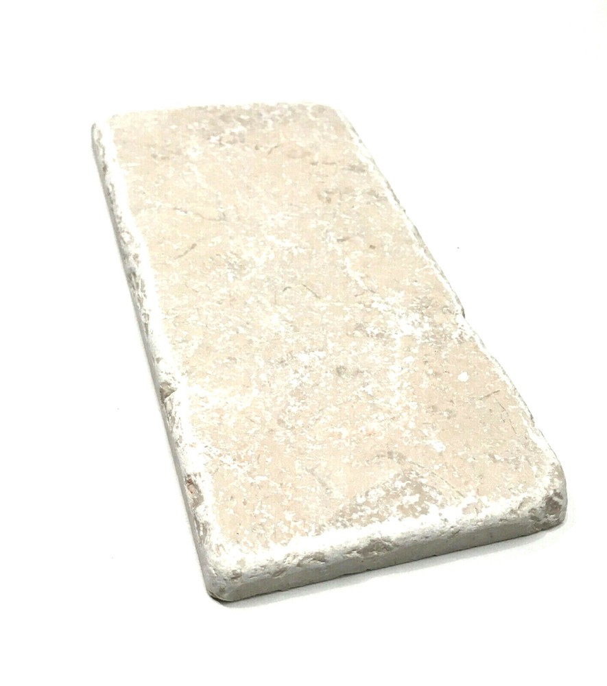 Beige 3x6 Aged Tumbled Marble Tile Floor and Wall Backsplash Bath Kitchen