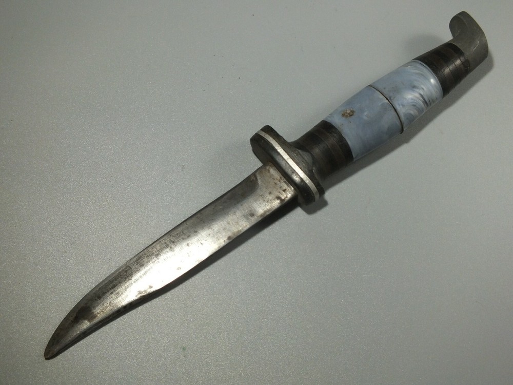 VINTAGE CUSTOM FIXED BLADE HUNTING FIGHTING KNIFE