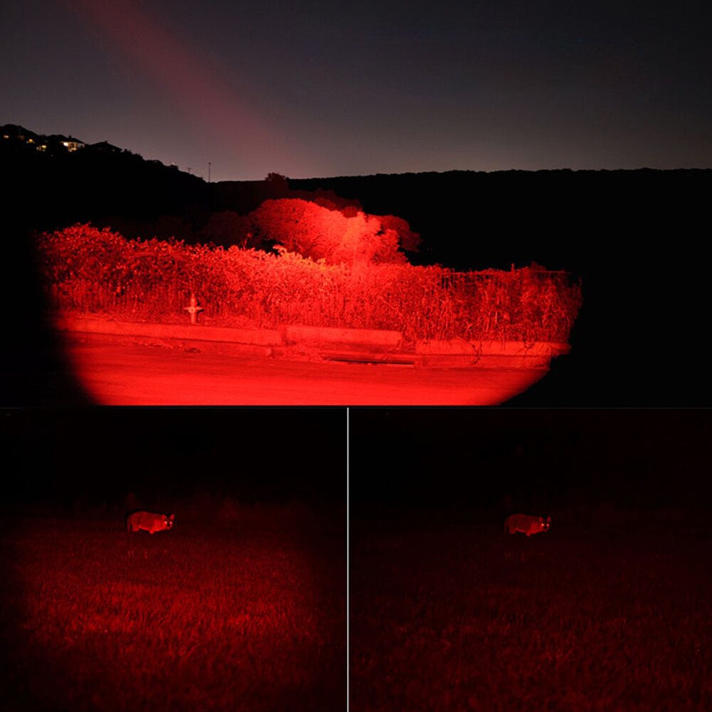 2Pack Red Led Flashlight Powerful Single Mode Red Light Torch For Astronomy