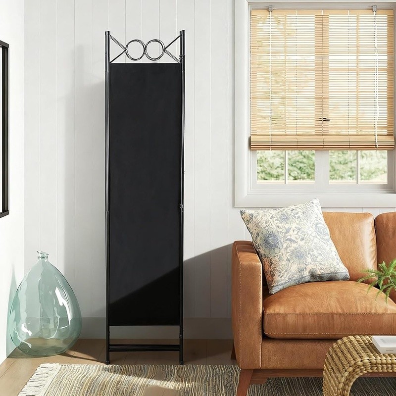 4 Panel Room Divider Portable Folding Privacy Screen Durable Steel Structure New