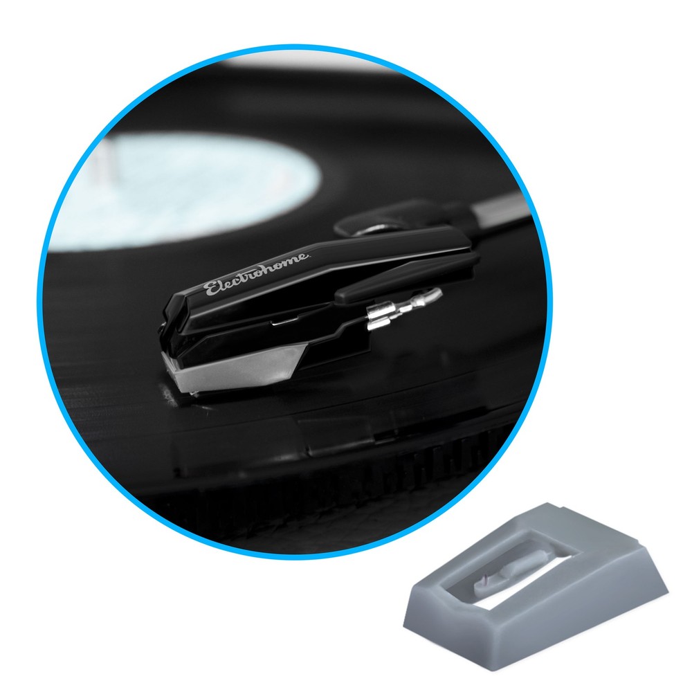 Electrohome Replacement Needle - Conical-Shaped Sapphire Tipped Stylus (2 Pack)