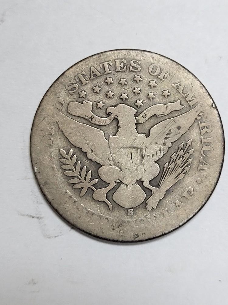 1900 S Barber Half Dollar