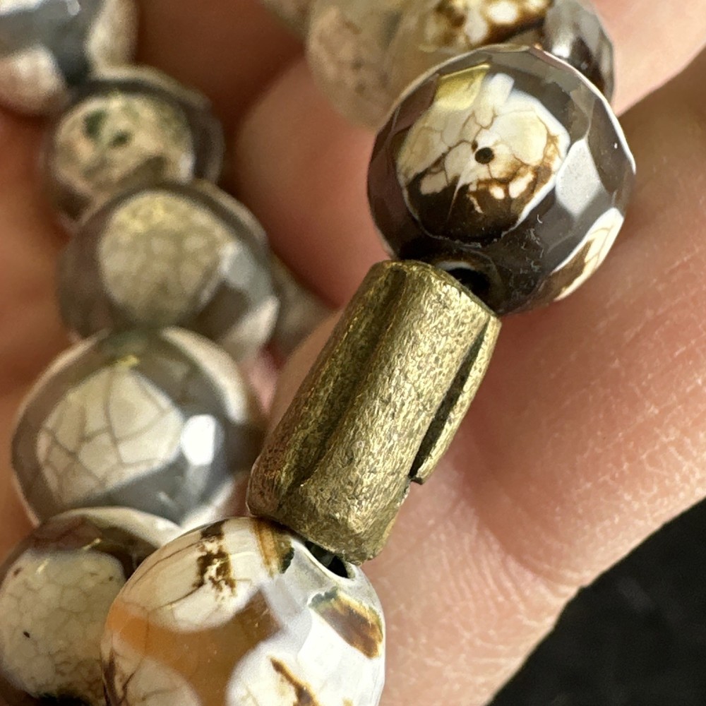 Tibetan agate stretch bracelet