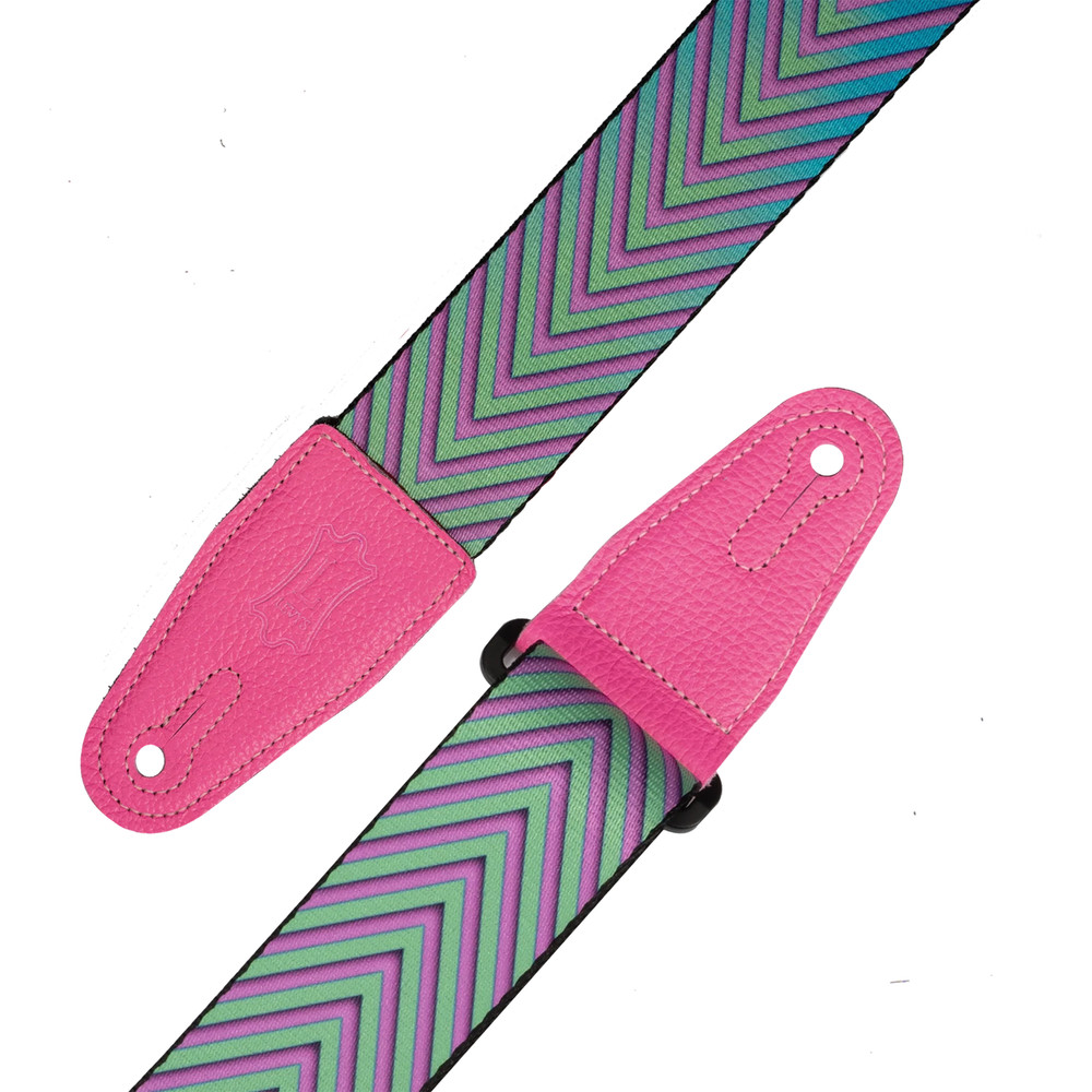 Levy's 2" Poly Optical Illusion Guitar Strap - Distortion