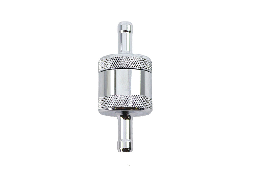 Pingel Inline Fuel Filter Chrome fits Harley Davidson