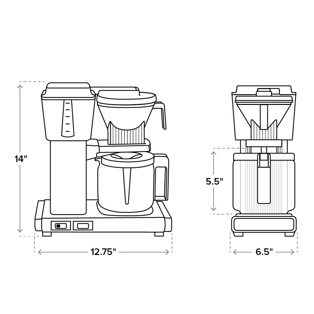 Moccamaster KBGV Select Coffee Brewer Half/Full Carafe Switch (Sandstone)
