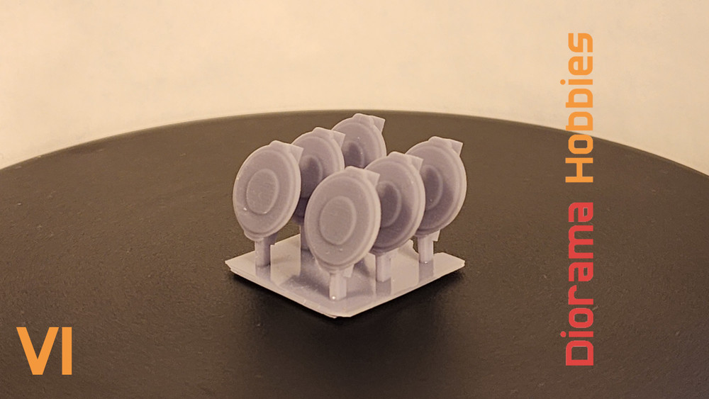 Trash Cans HO, O & S Scale