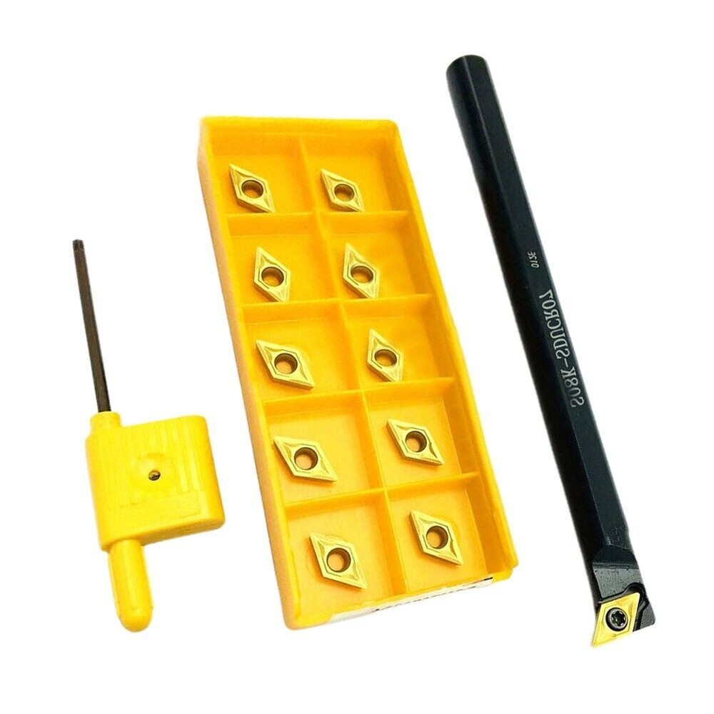 S08K SDUCR07 lathe External Turning Tool Holder + DCMT070208 Turning inserts
