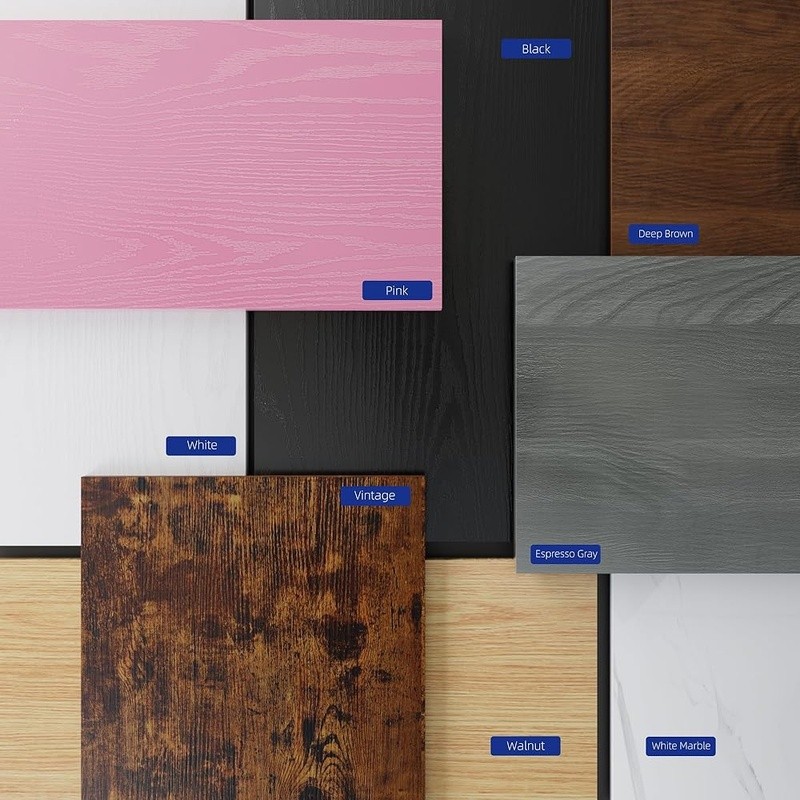 Compact Computer Desk W/ Storage Hook Sturdy Structure Easy Assembly Home Office