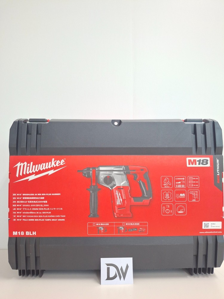 Milwaukee M18 BLH 18V SDS-Plus Rotary Hammer 26mm Case / Bare Tool + Case