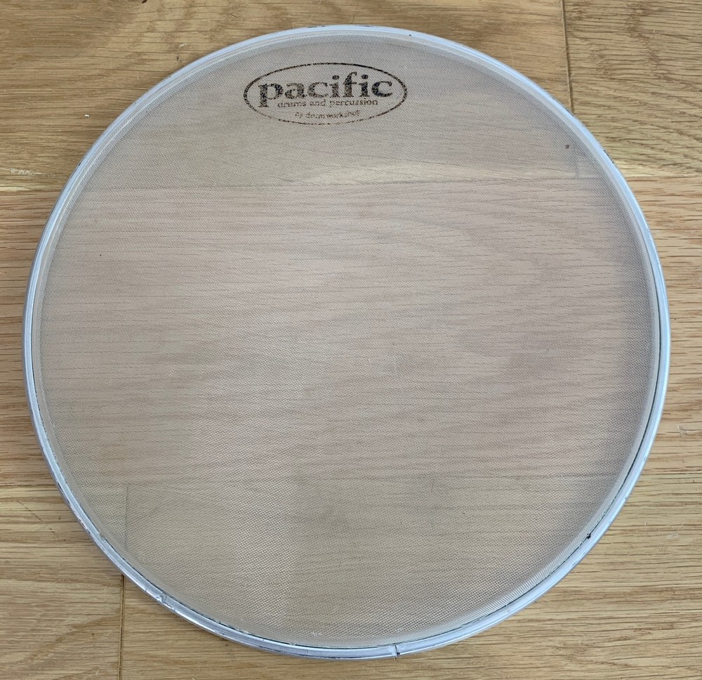PACIFIC PDP Chameleon 10" Rack Tom MESH HEAD Silent Practice Skin 2000s White