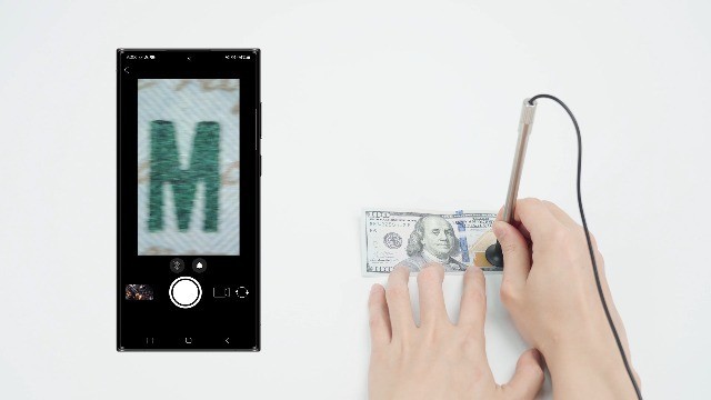 Portable USB-C Digital Microscope 10X-200X Magnification, 8 LED Lights, Handheld