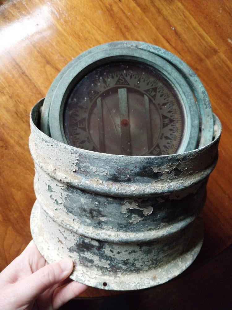 Antique Ship Nautical Compass