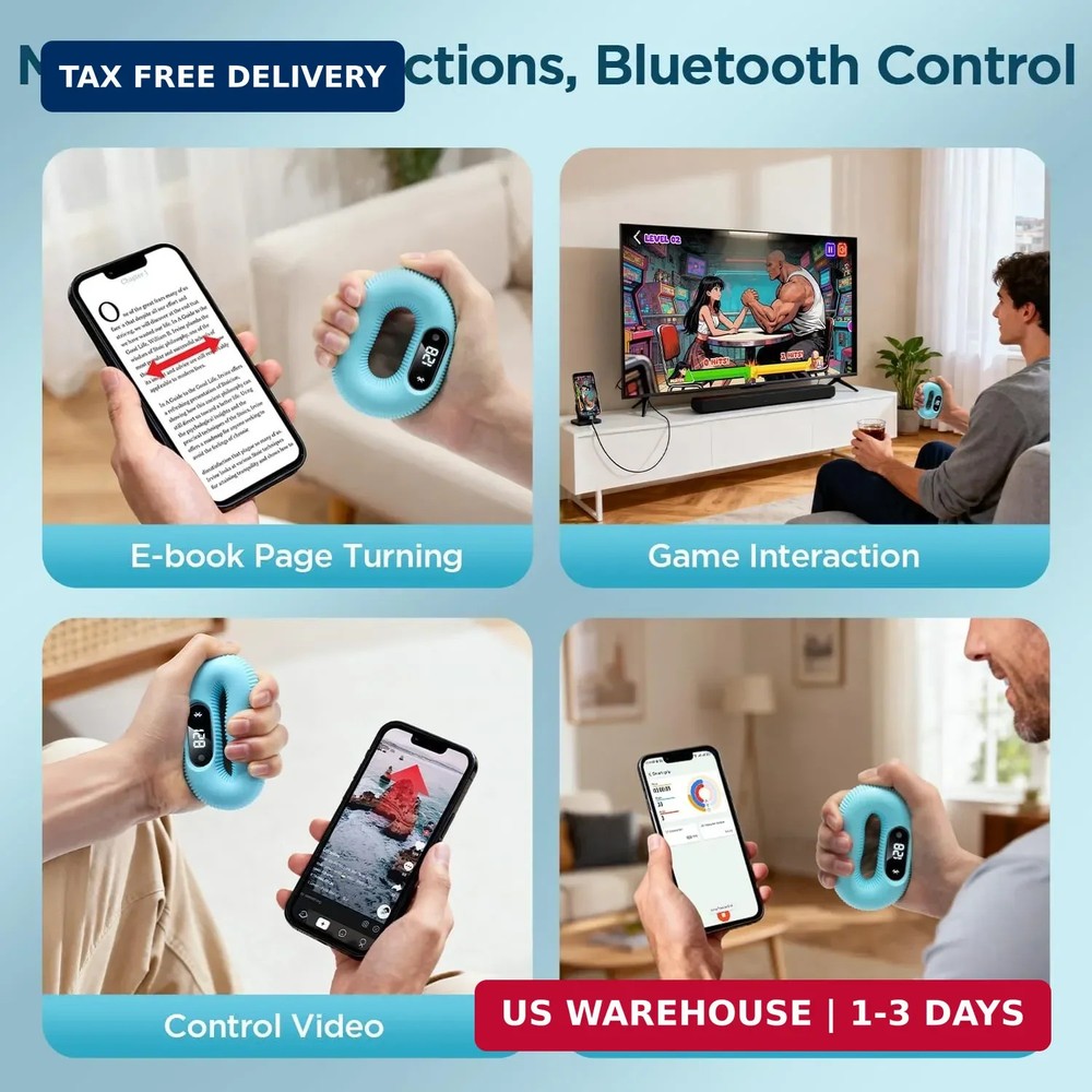 Smart Grip Trainer, Supports Multiple Game Interaction and HID Mode Video Browsi
