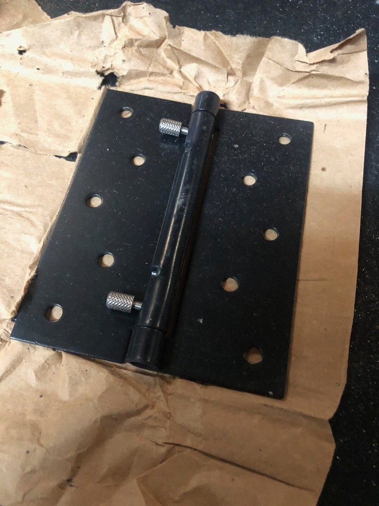 Knuth Hinge 4" x 5" Black Double Bolt Latch Hinge- watch video- hundreds avail