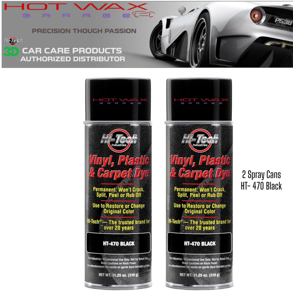 Hi-Tech Vinyl, Plastic & Carpet Dye – Black HT-470 (2 Pack)