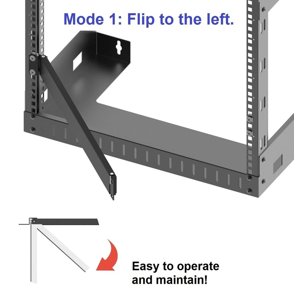 1U Hinged Blank Panel -Metal Rack Mount Filler Panel -Blank Rack Mount Panel ...
