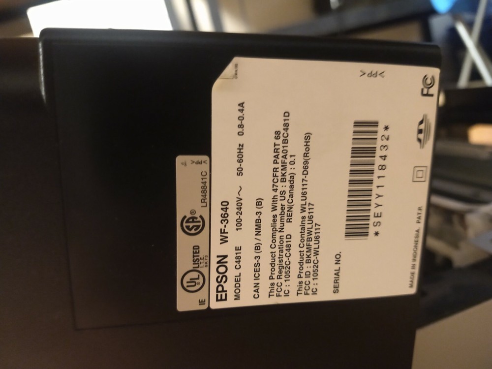 Original - Epson Paper Loading Tray for Workforce WF-3640 - - Upper Top #1