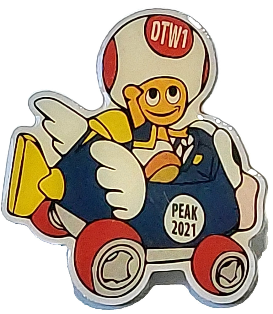Amazon Peccy Toad "Peak 2021" "DTW1" Employee Lapel Pin